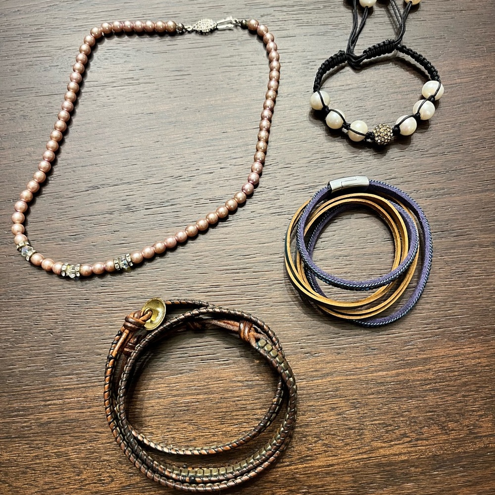 Leather and Pearl Bundle